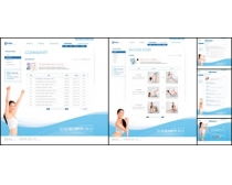 国外产品白色设计网页模板 电脑平面设计的简约之美